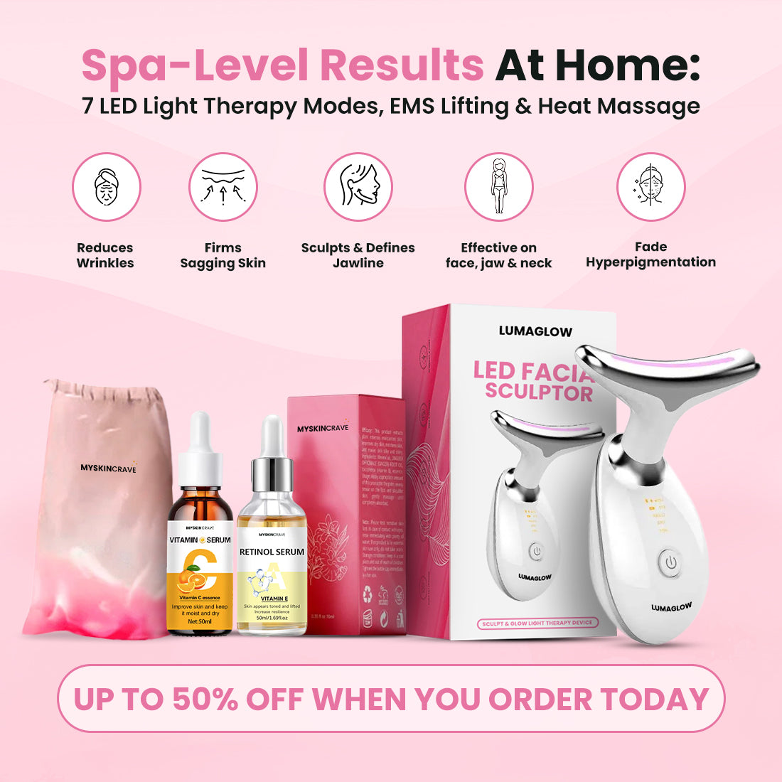 LumaGlow Skin Lifting Device