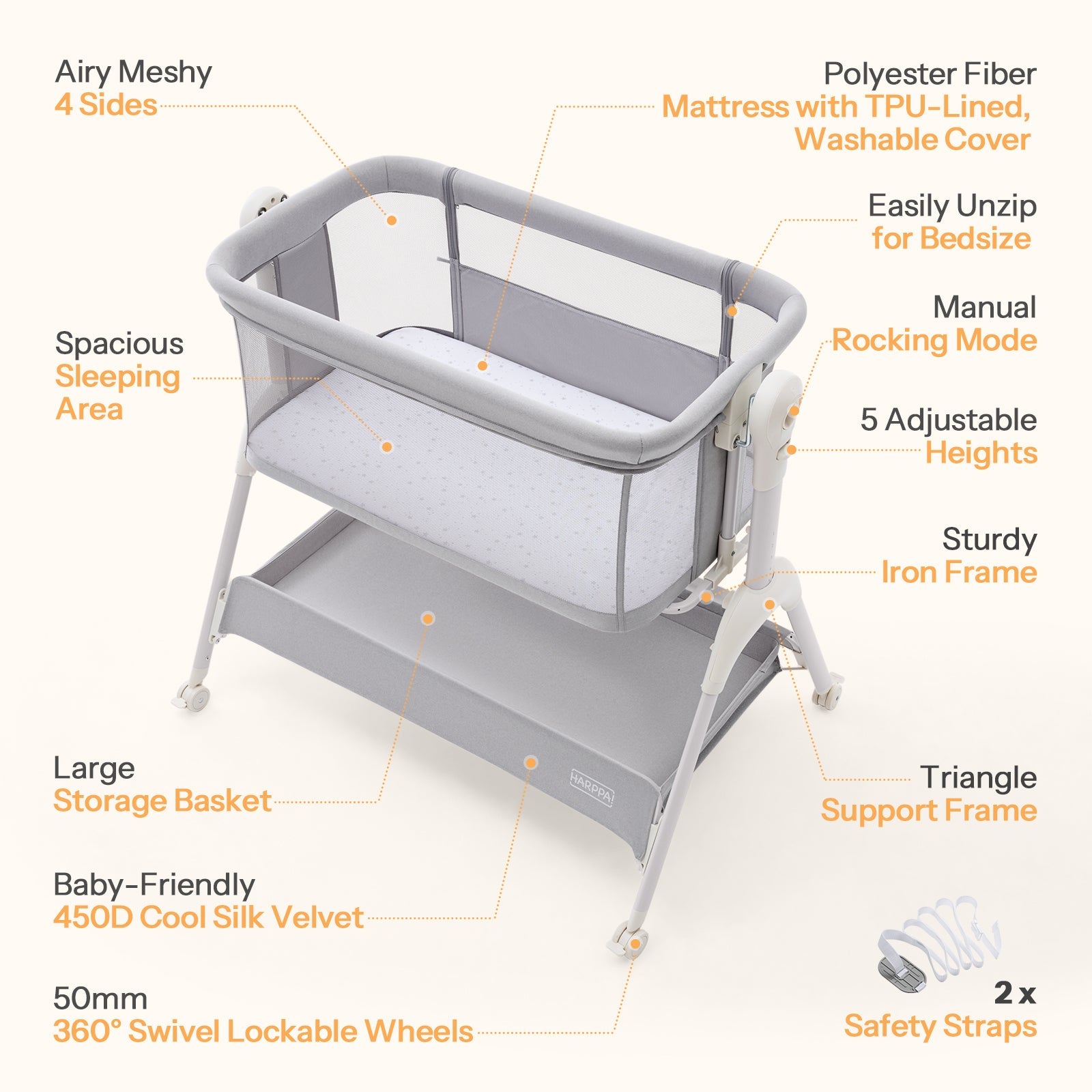 Cuddly Sway Baby Bassinet